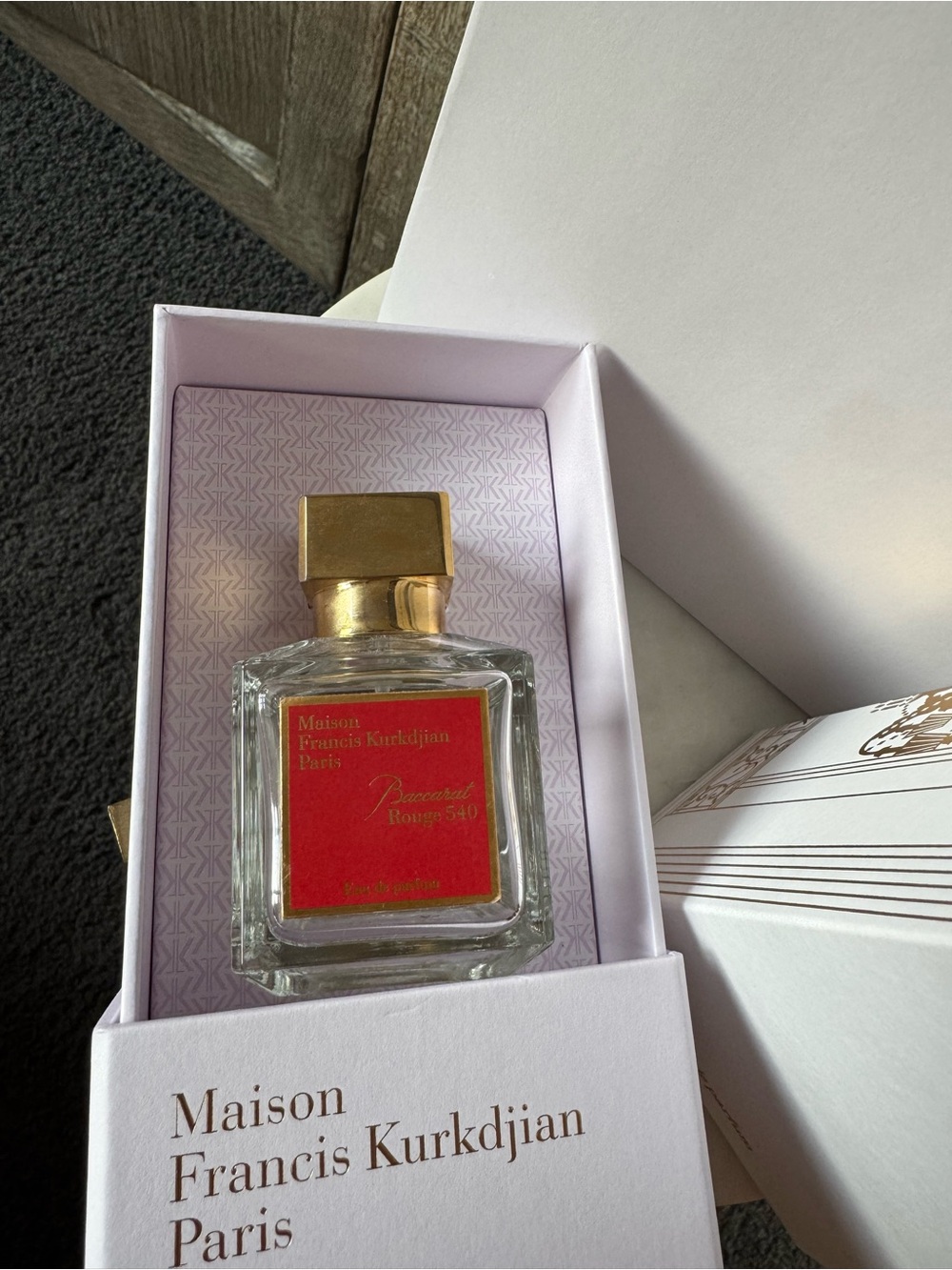 Maison Francis Kurkdjian Baccarat Rouge 540 EMPTY BOTTLE all original - Picture 2 of 8